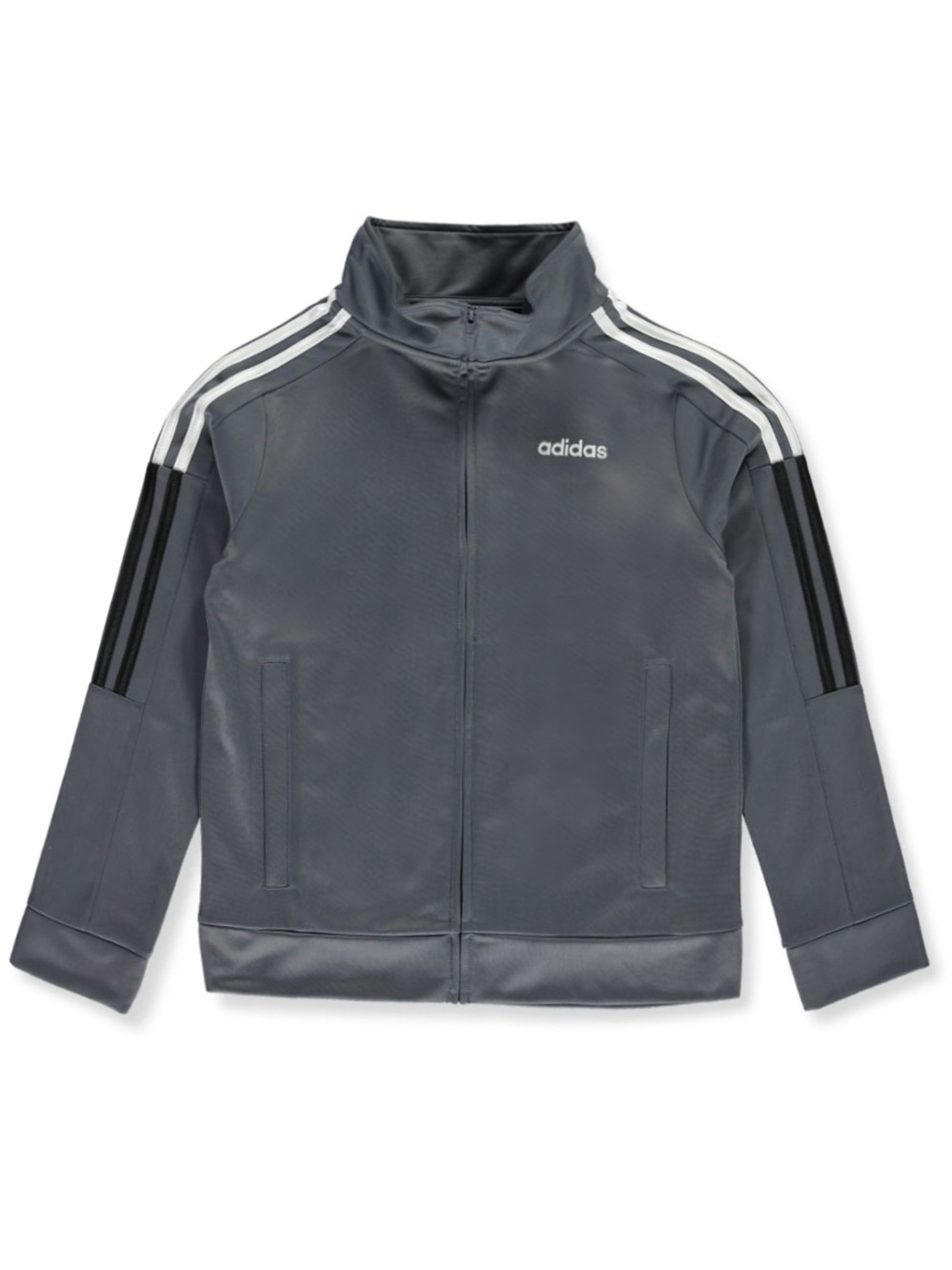 gray adidas track jacket