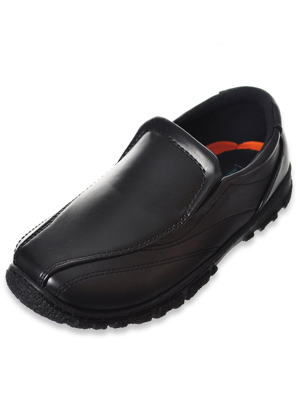 kids black school shoes