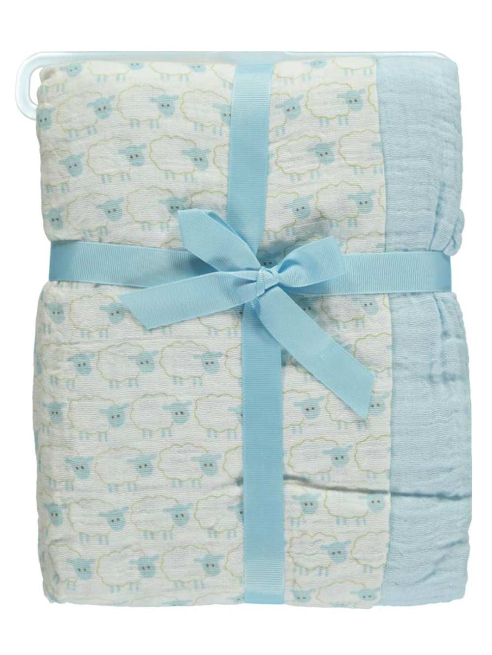 Hudson Baby "Shepherd's Swaddle" Muslin Receiving Blanket - 