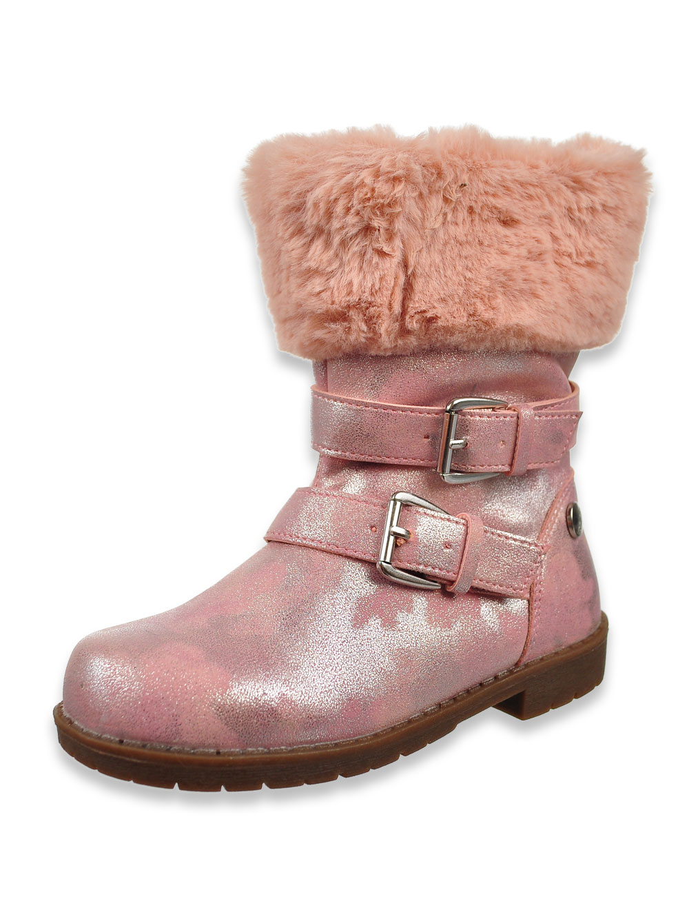 pink construction boots