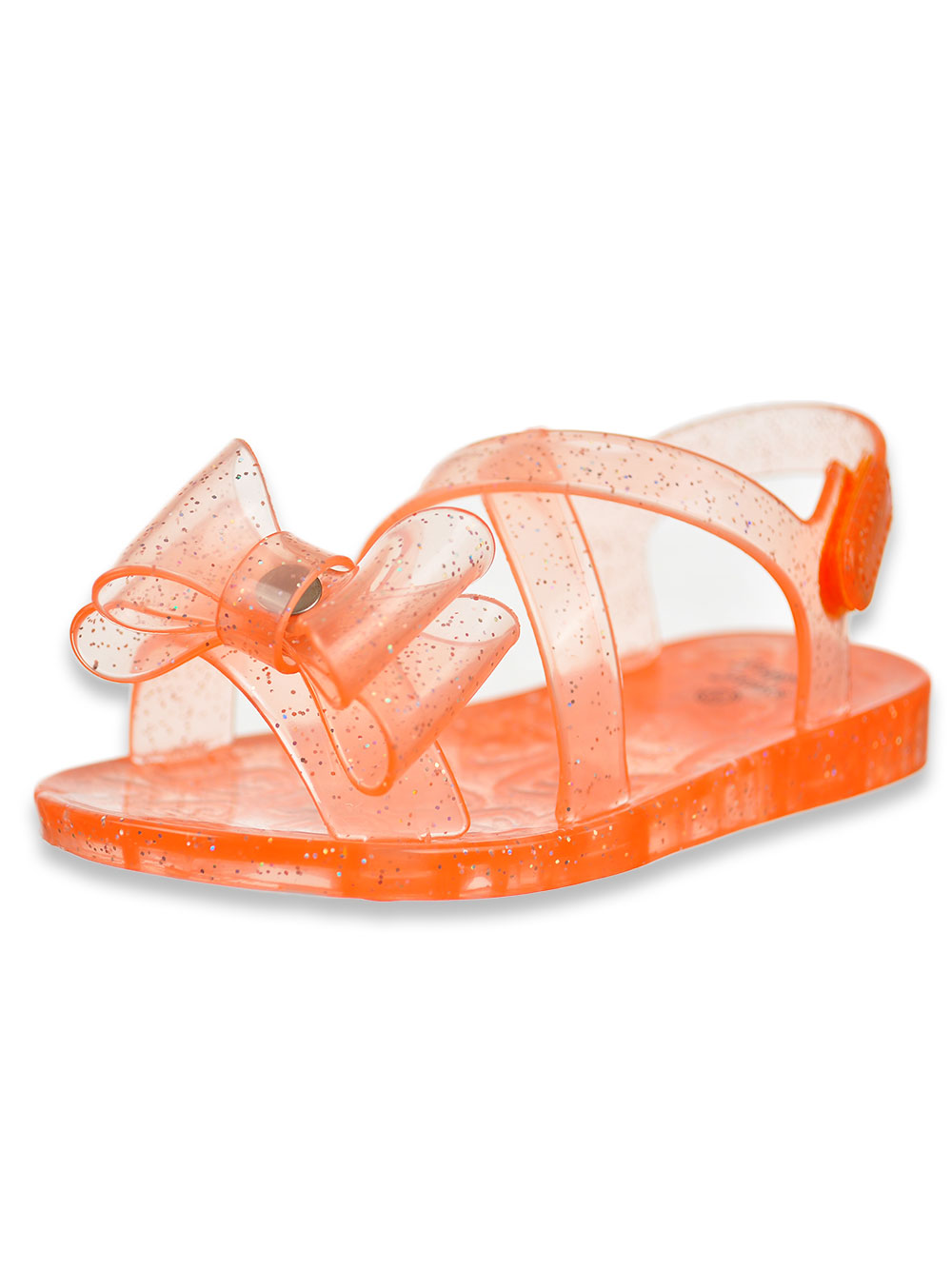 orange jelly sandals