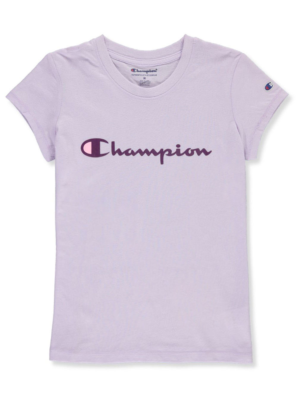 champion t shirt kids purple