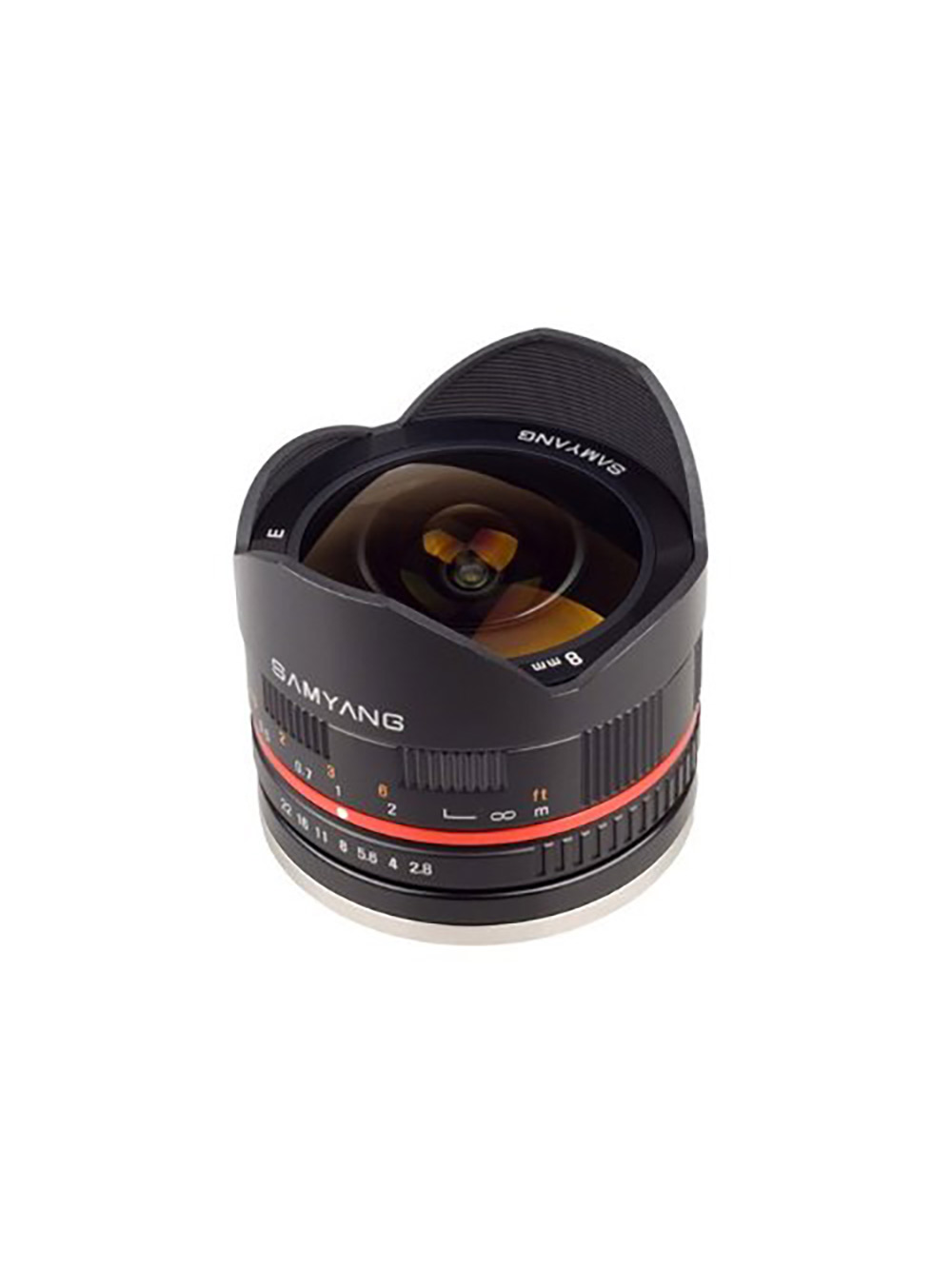 Samyang 8mm F2.8 UMC Fisheye II (Black) Lens for Fuji X Mount Digital  Cameras (SY8MBK28-FX)