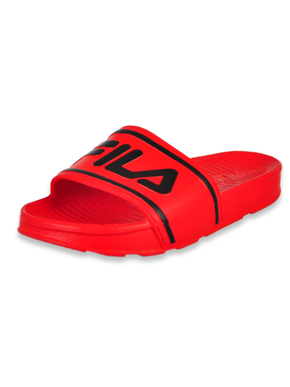 fila red sandals