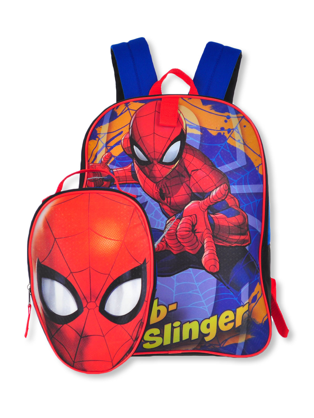 spiderman backpack with lunch box