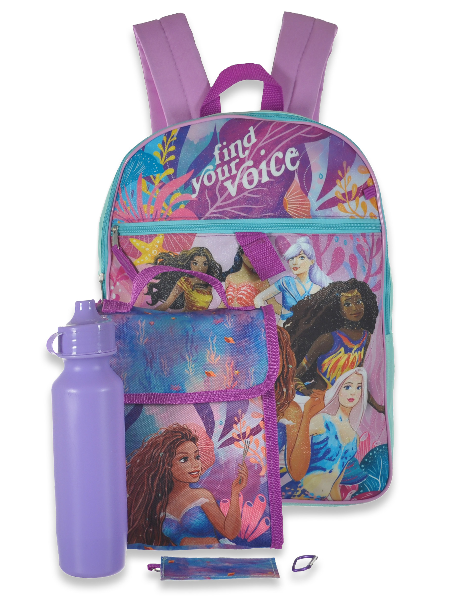 Little mermaid backpack and lunchbox best sale