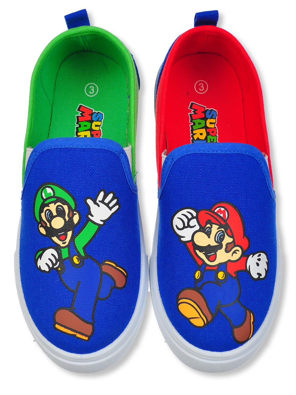 mario slippers boys