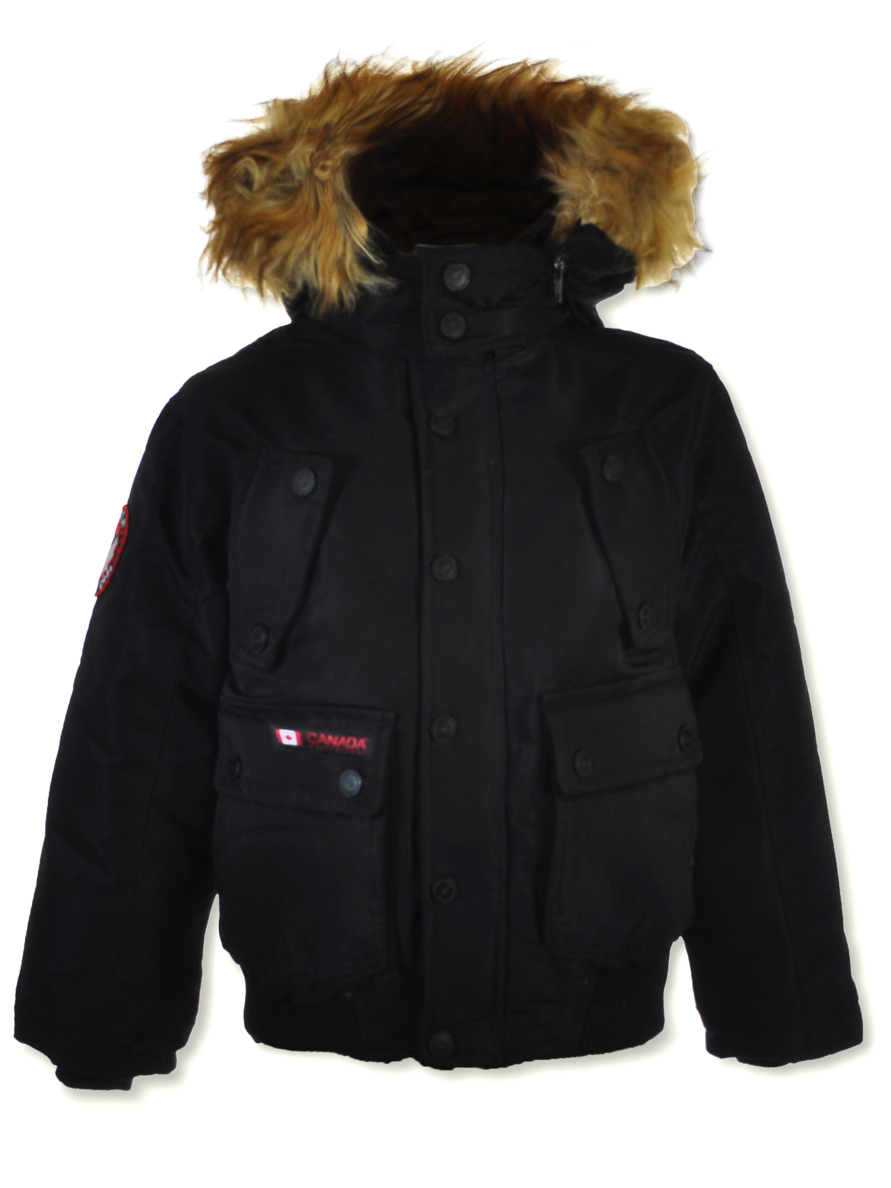 Canada Weather Gear Boys Faux Fur Parka