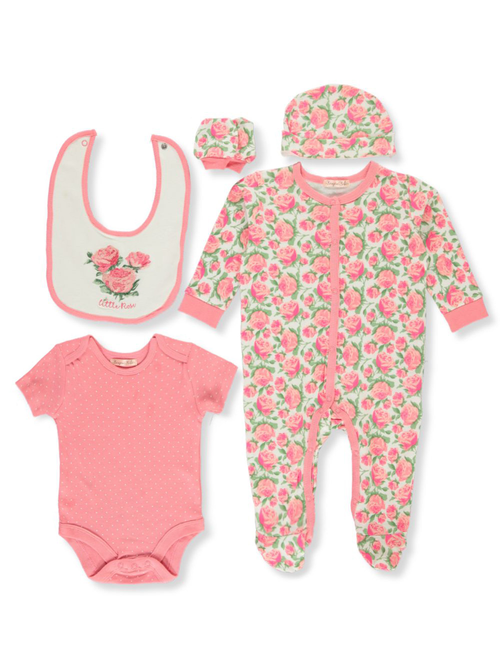 Baby Girls Rose 6 Piece Layette Set By Bonjour Bebe In Multi From Cookie S Kids