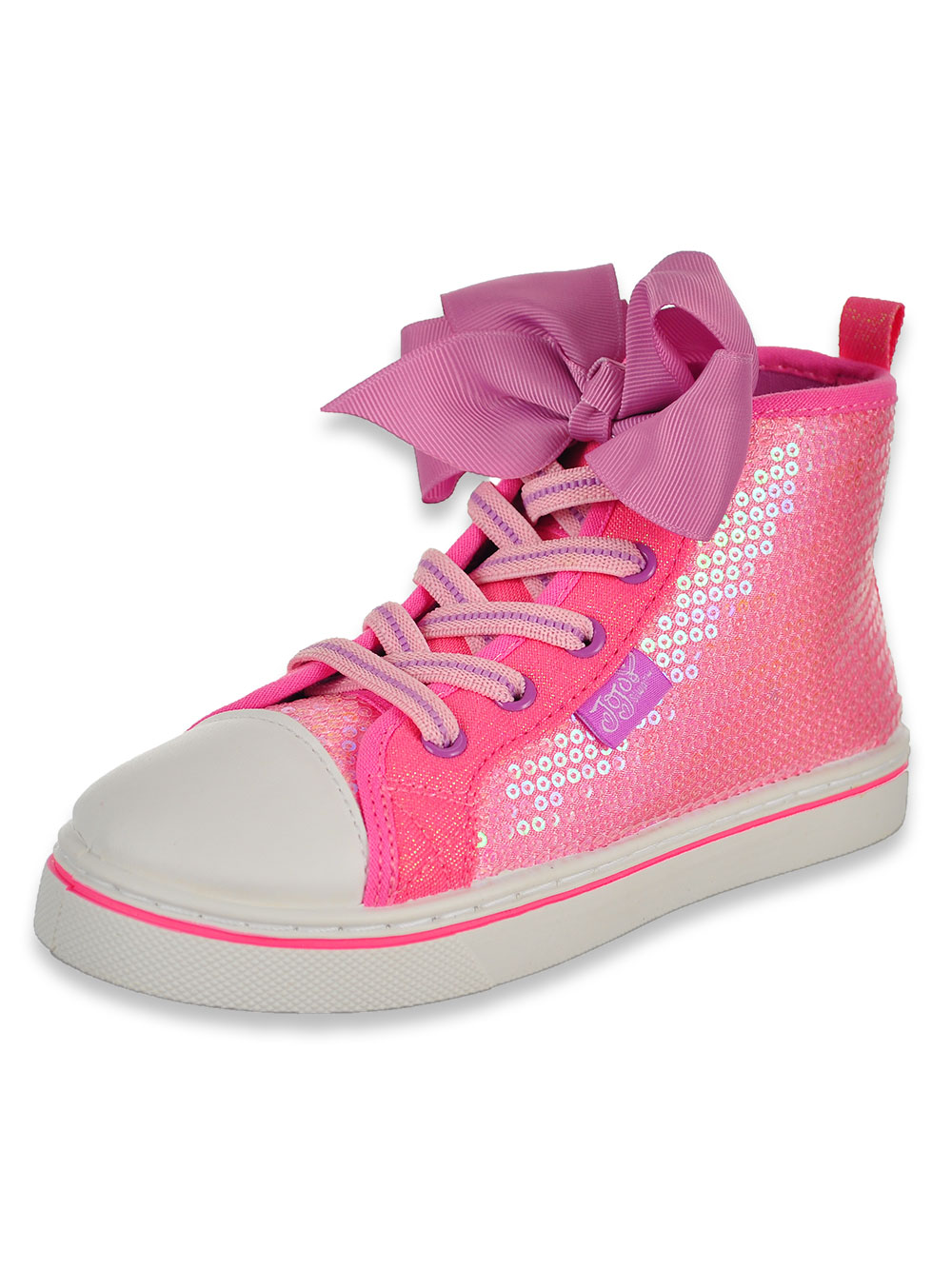 pink hi top sneakers