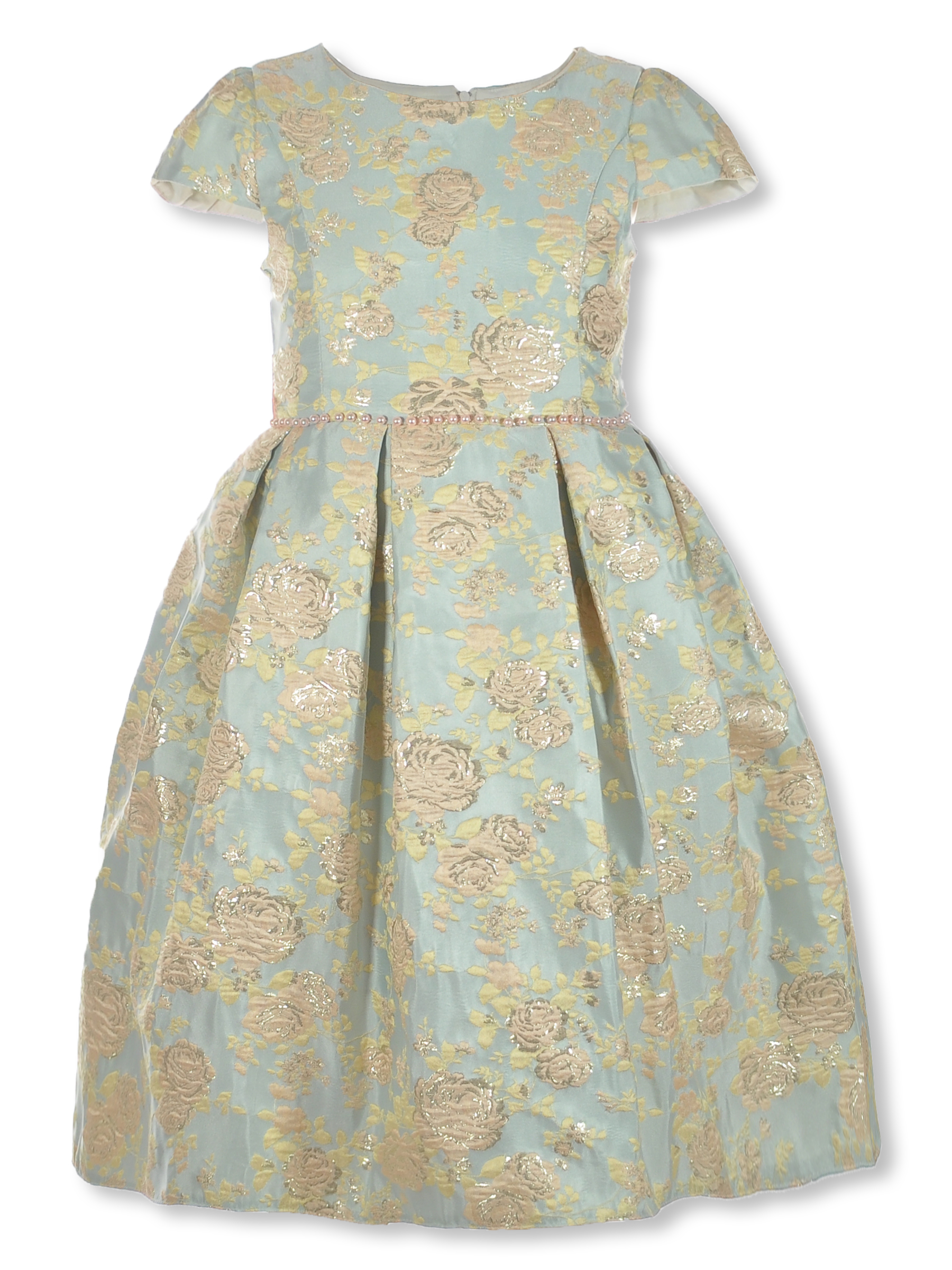 Pink Butterfly Girls' Brocade Dress