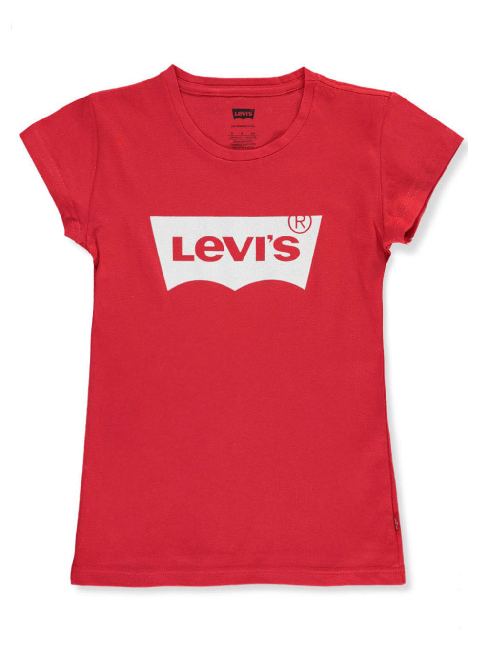 levis white and red t shirt