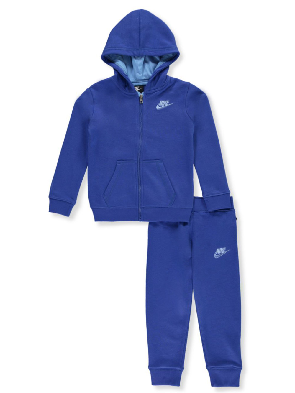 nike jogging suit blue