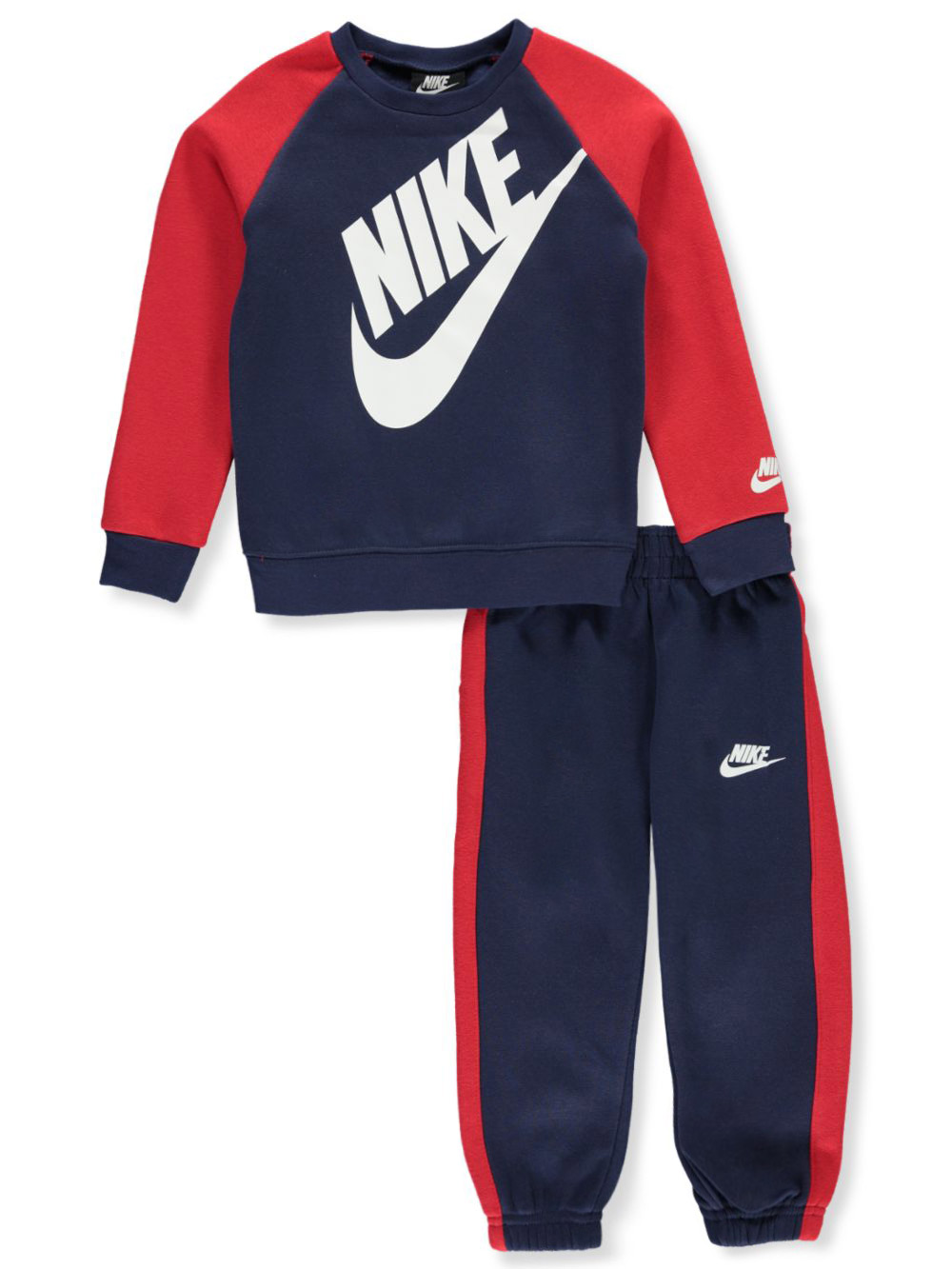blue and red nike sweatsuit