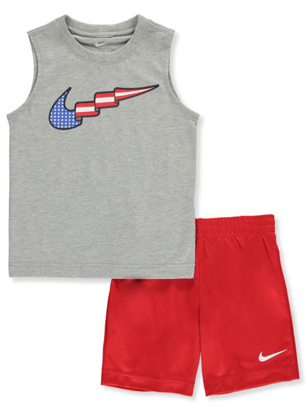 red nike shorts outfit