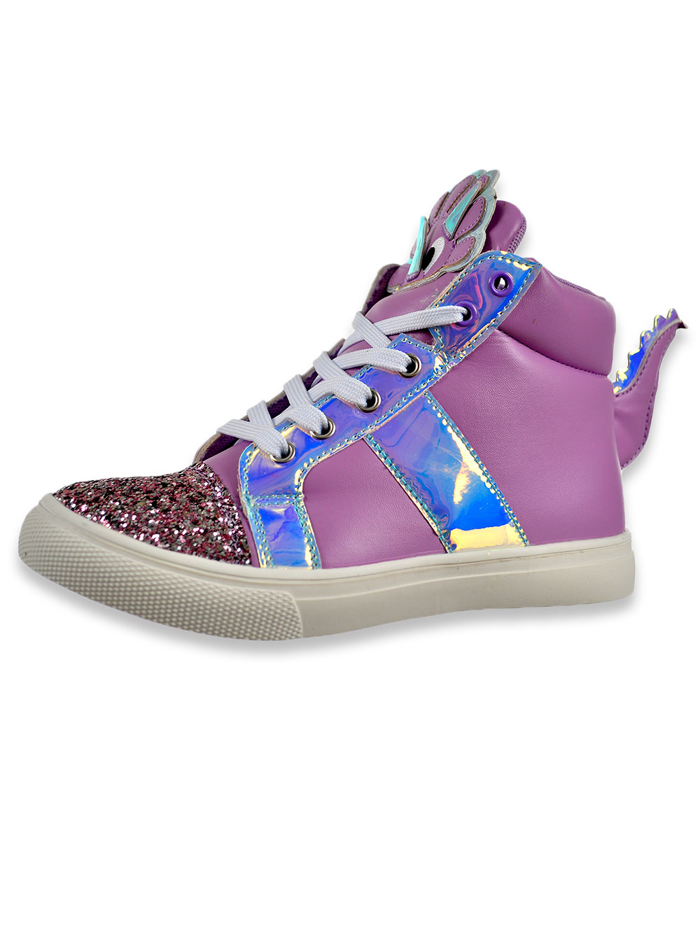 purple sparkly sneakers