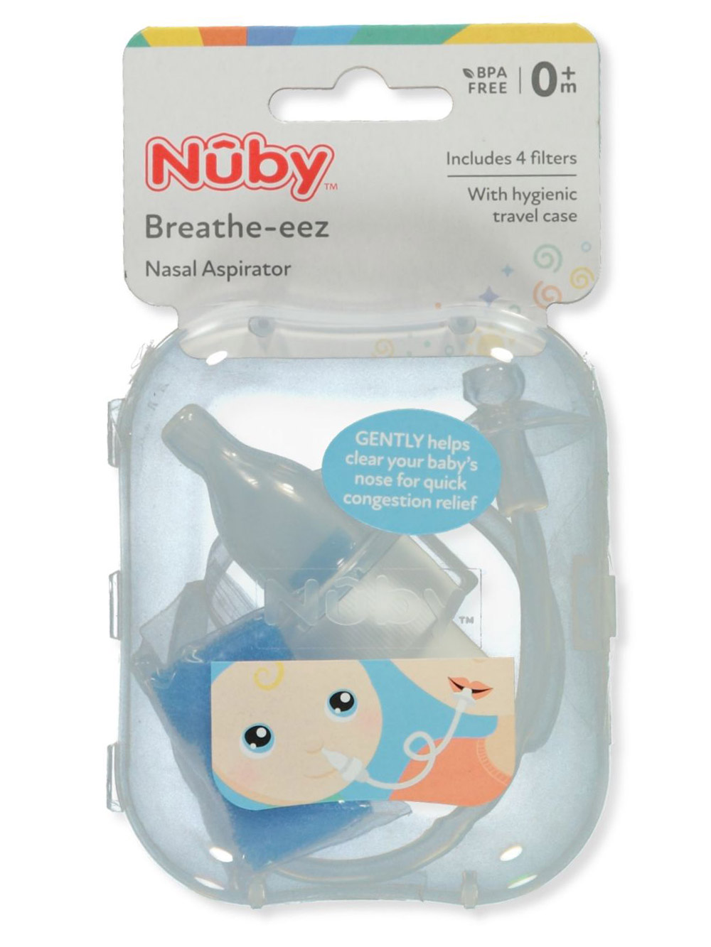 Nuby Medical Breathe-eez Infant Nasal Aspirator Hygenic Travel Case (Tag  Damage)