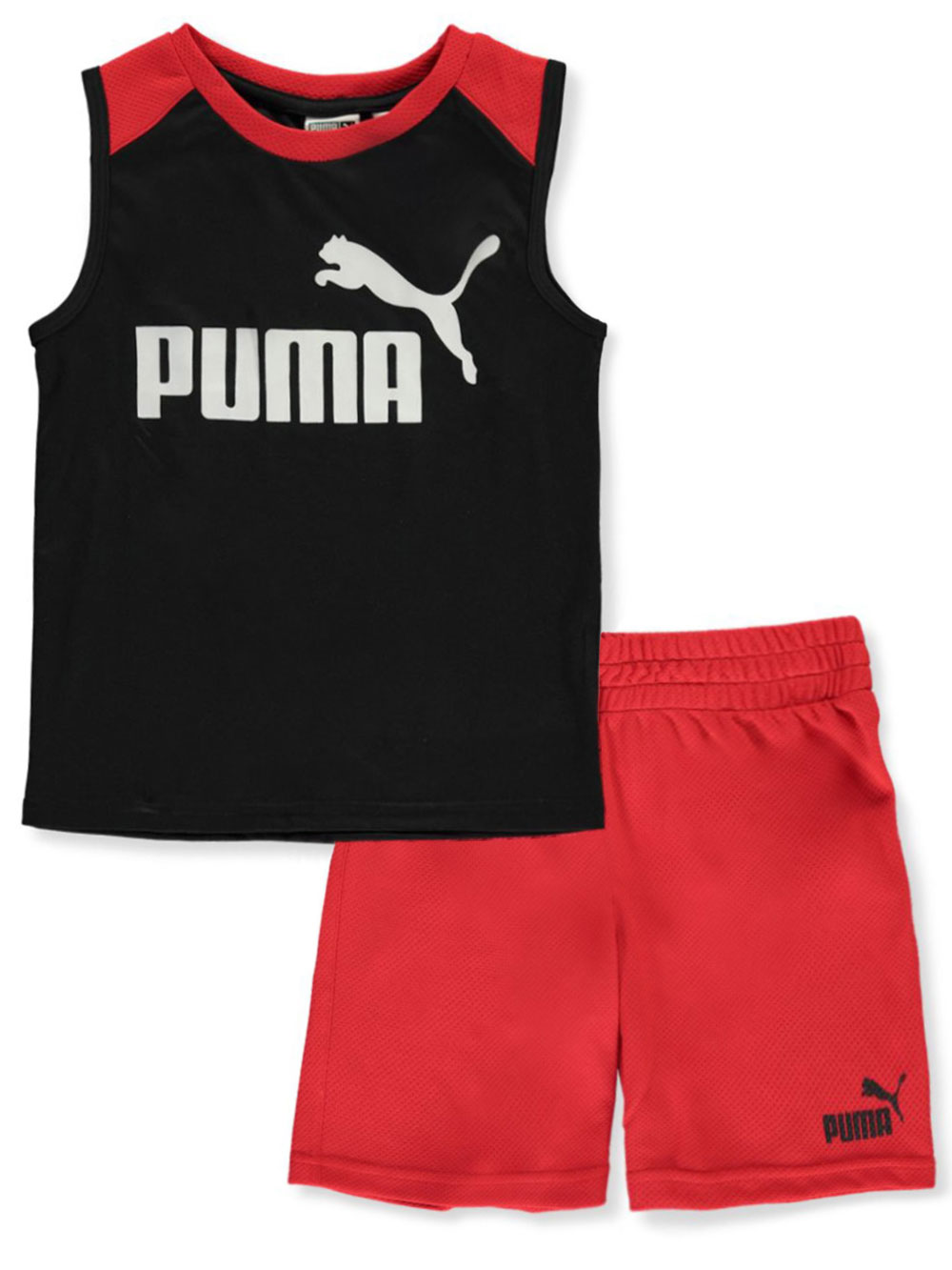 puma shorts and top