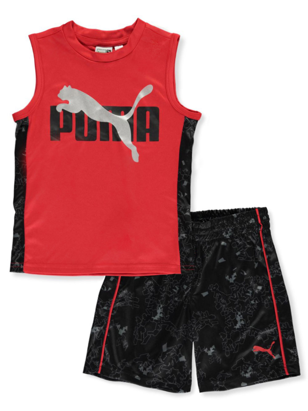 puma shorts kids red