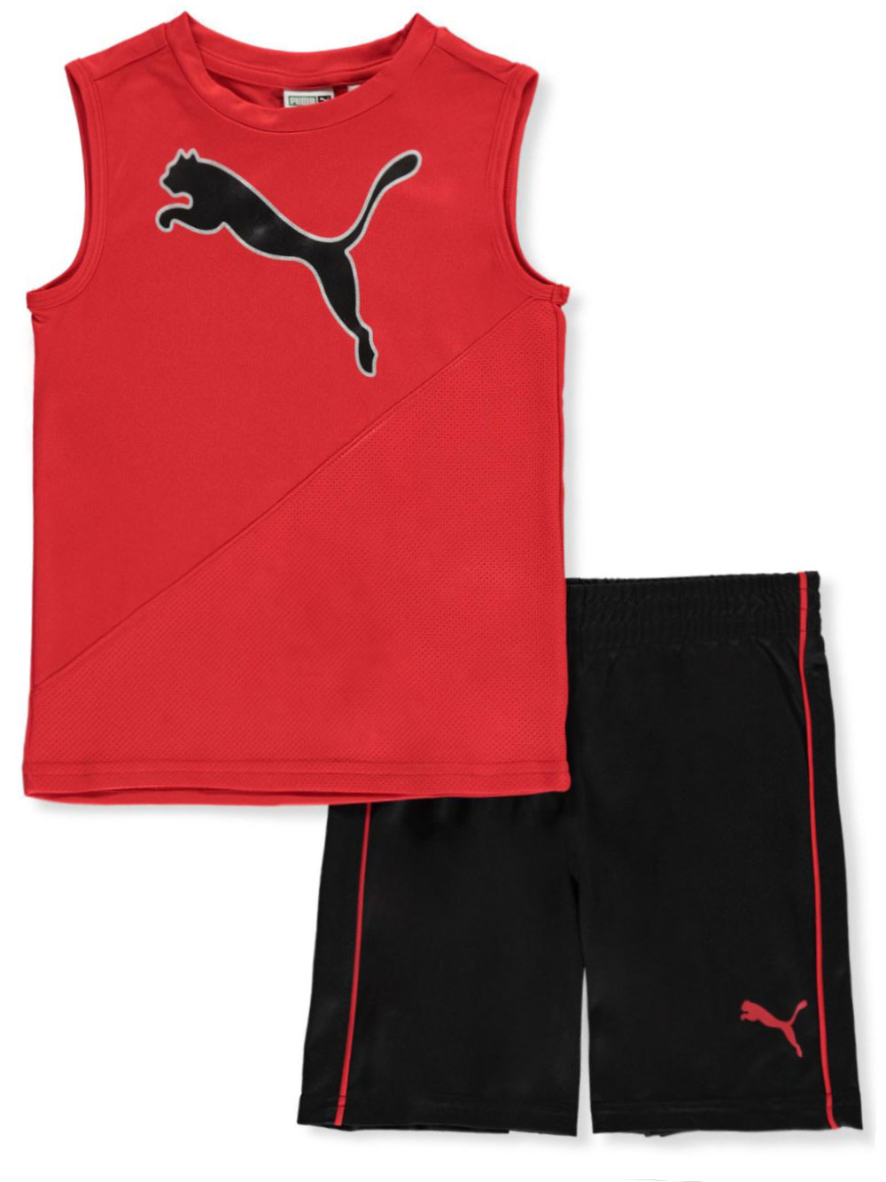 puma shorts kids red