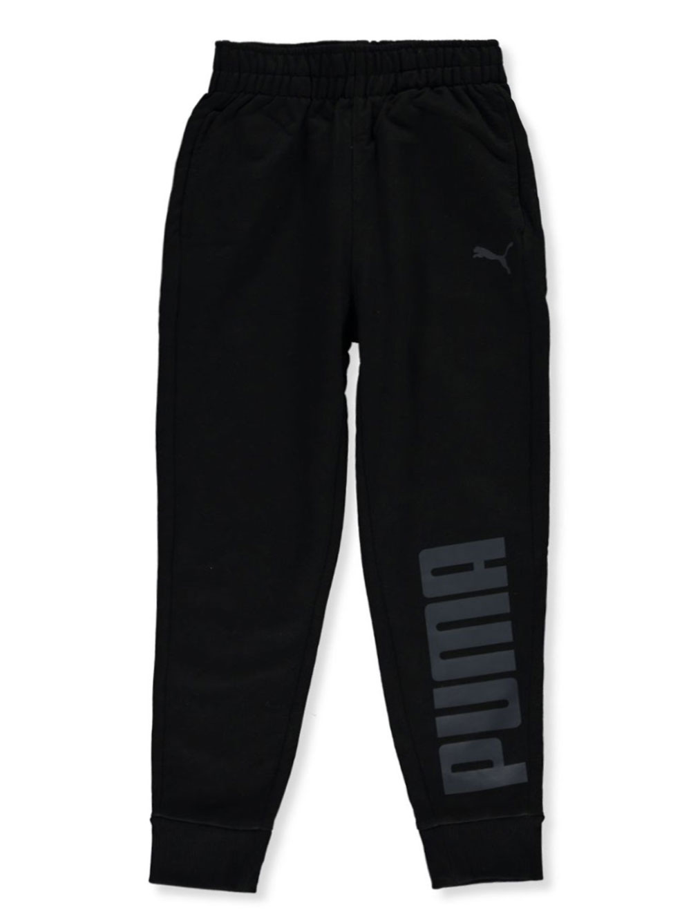 puma joggers black