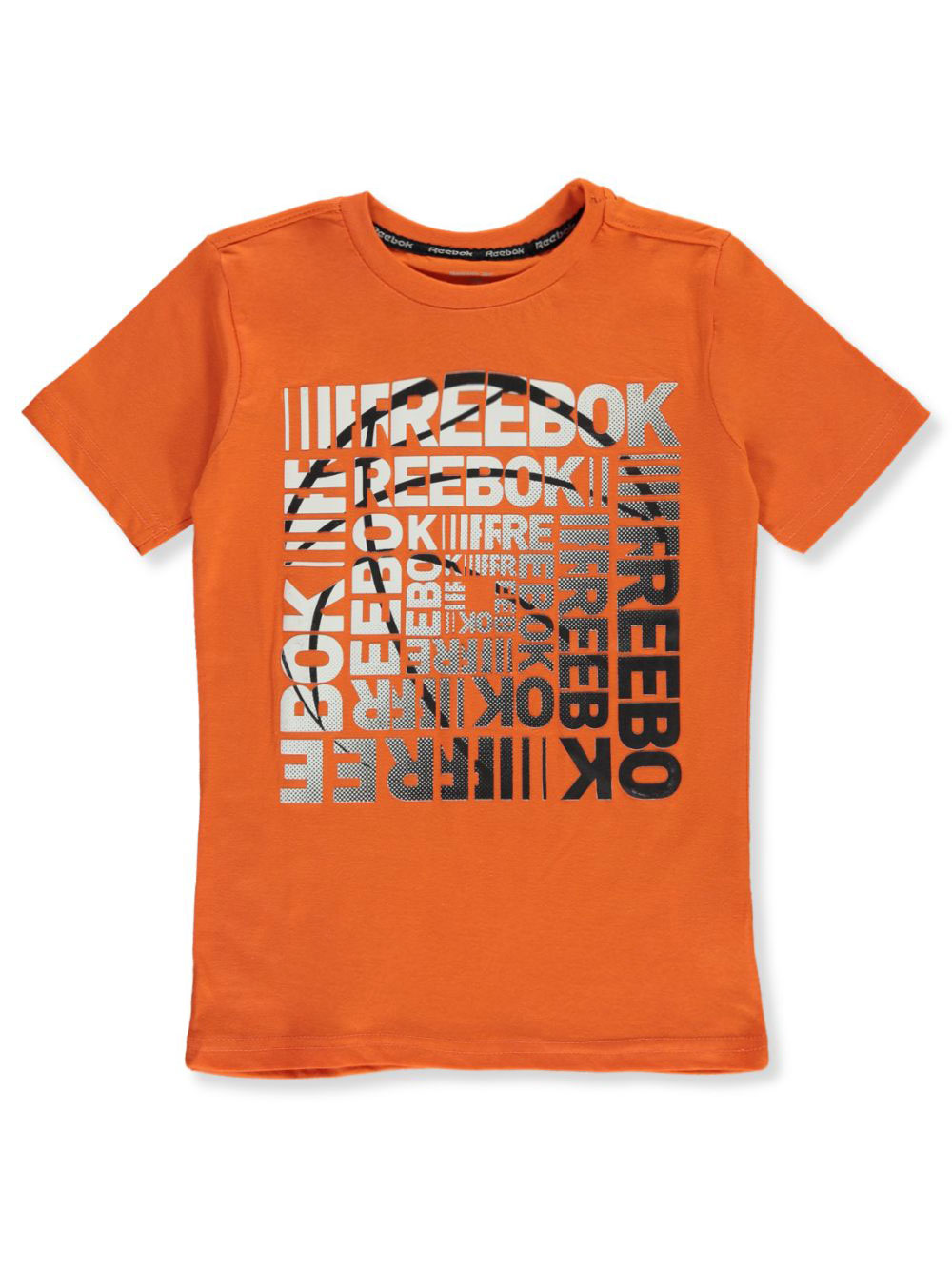 orange reebok shirt