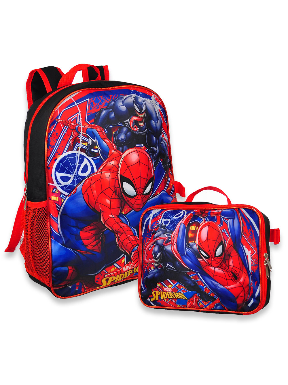 spiderman backpack set