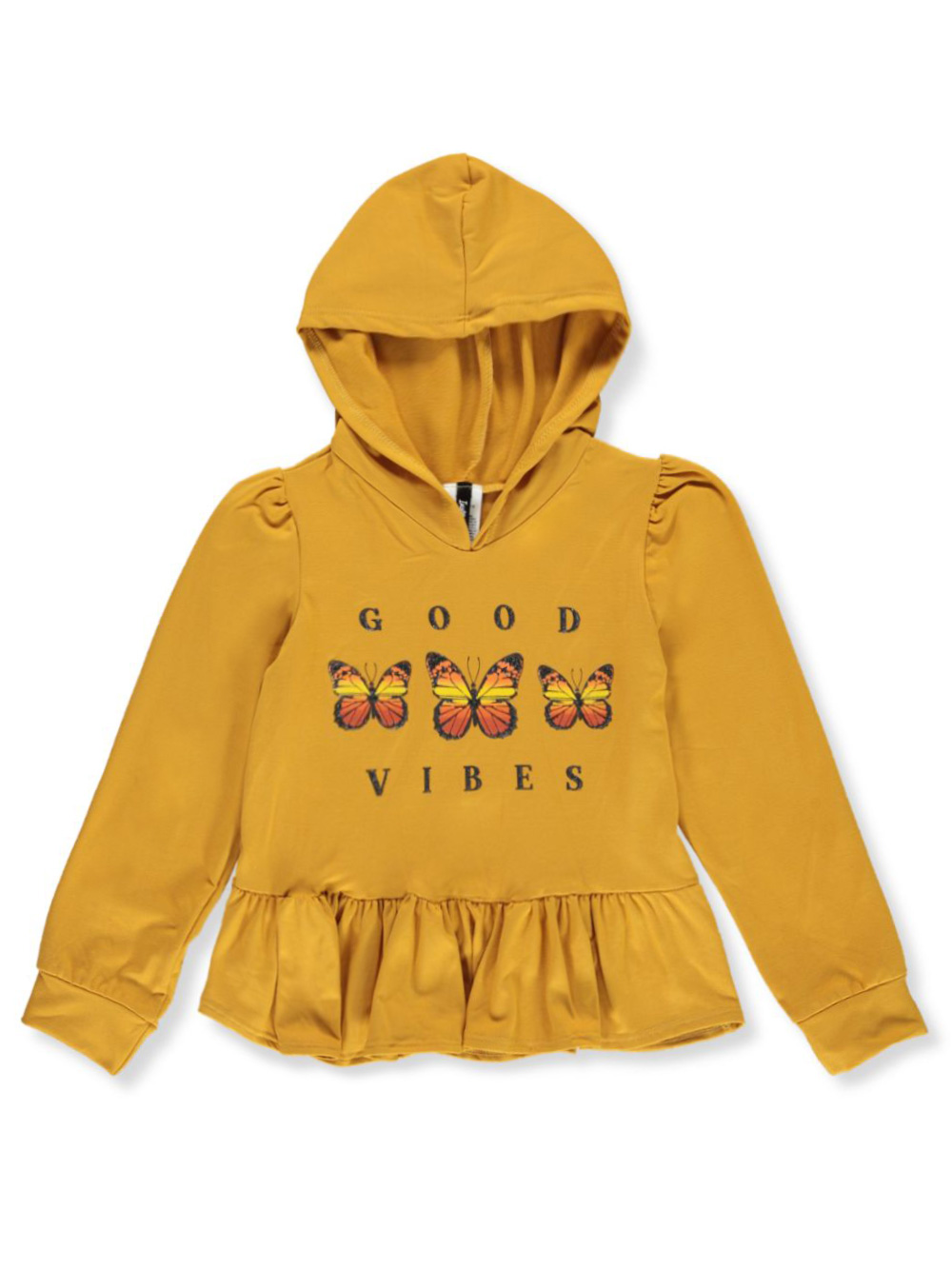 girls mustard hoodie