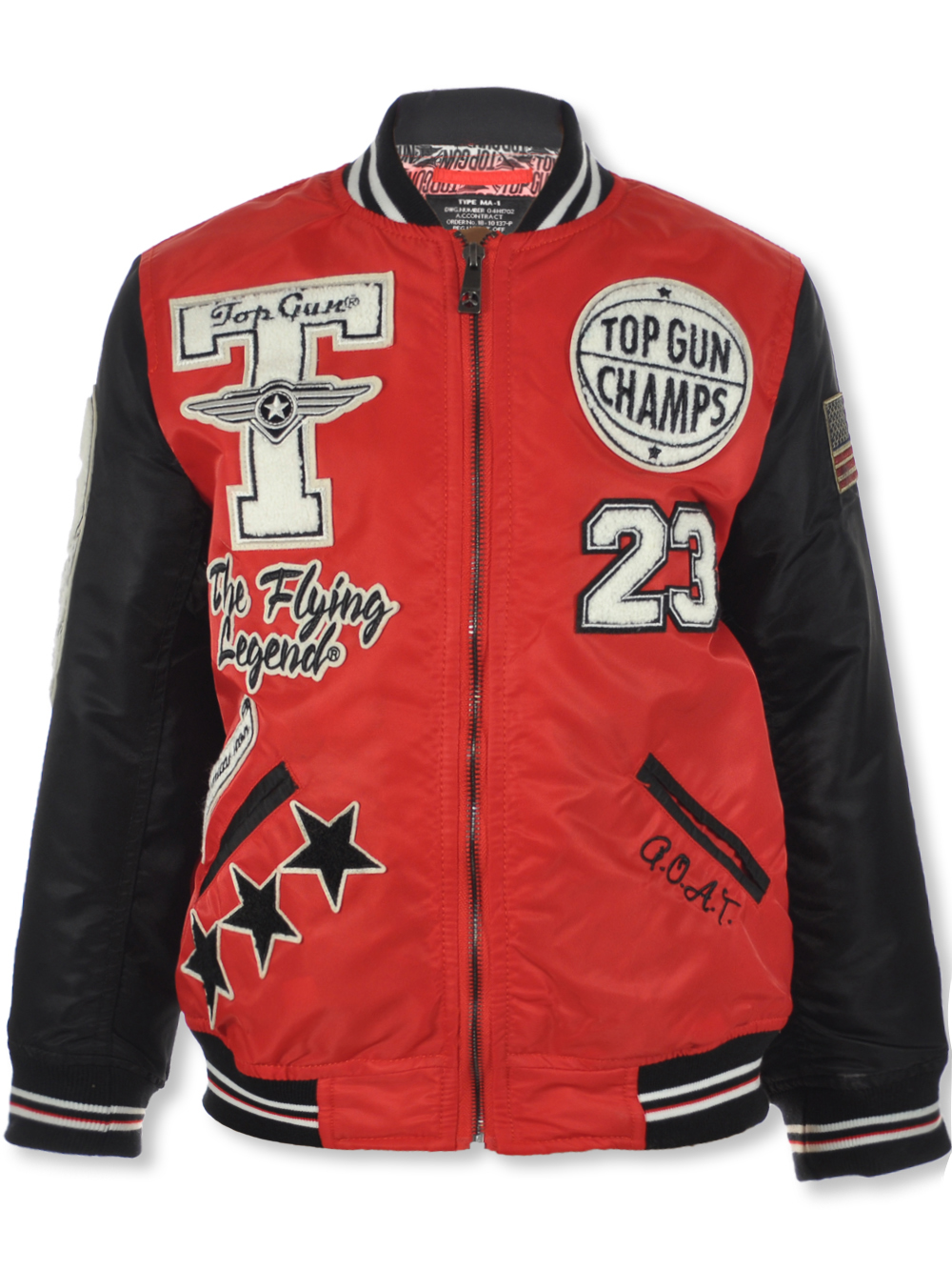 TOP GUN® BEAR GOAT VARSITY JACKET – Top Gun Store