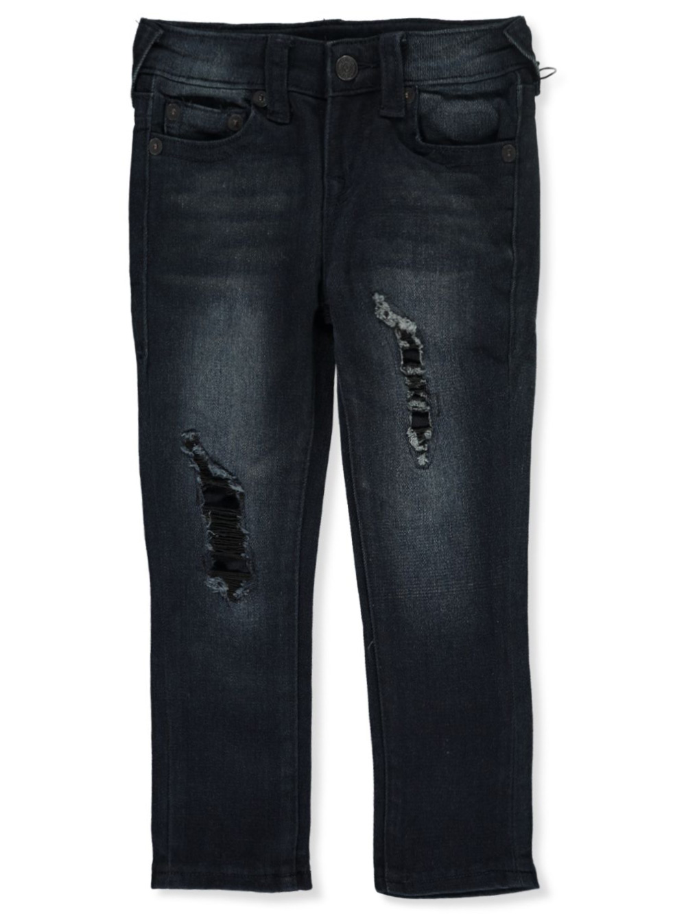 true religion black ripped jeans