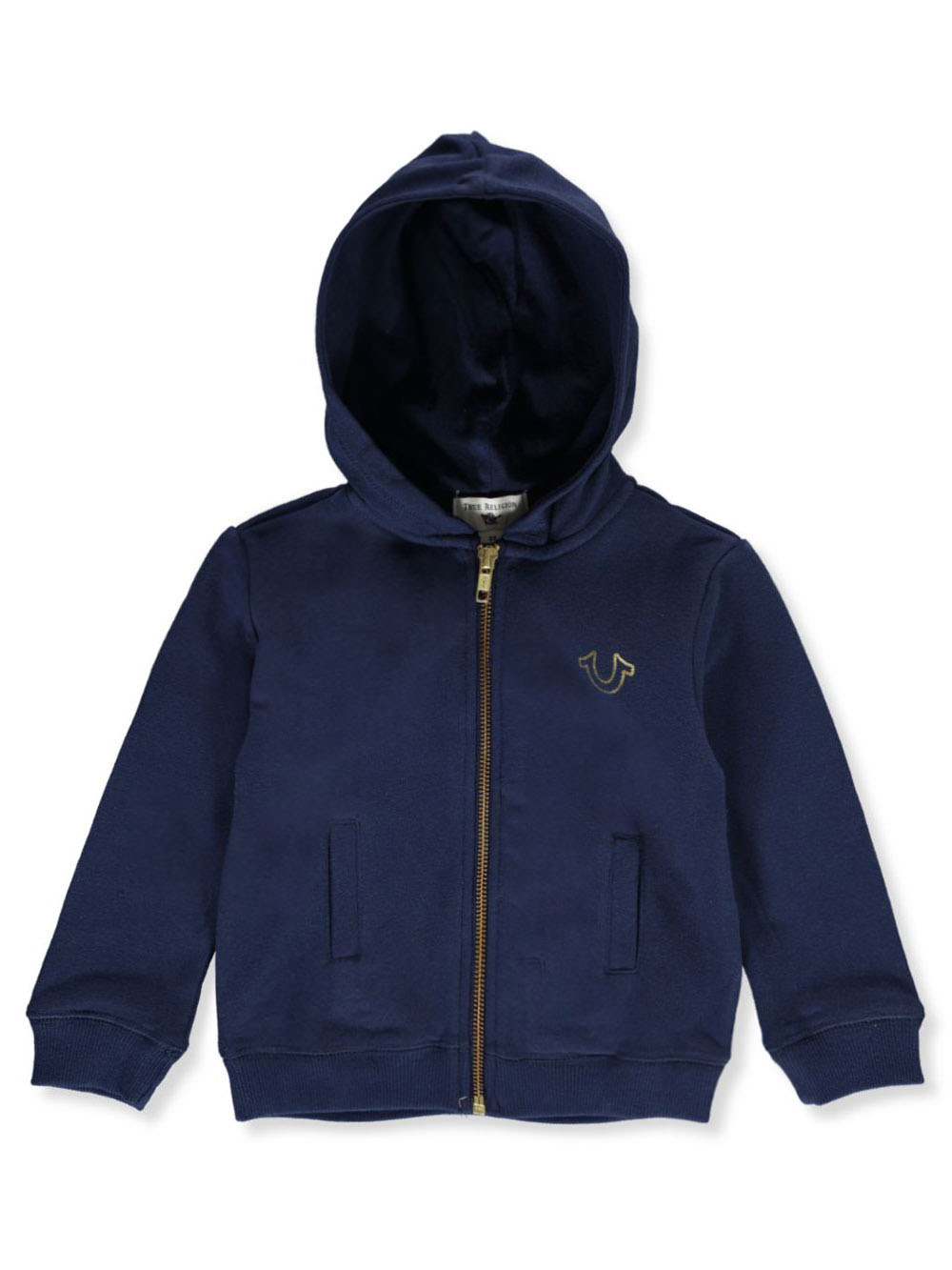 true religion navy zip hoodie