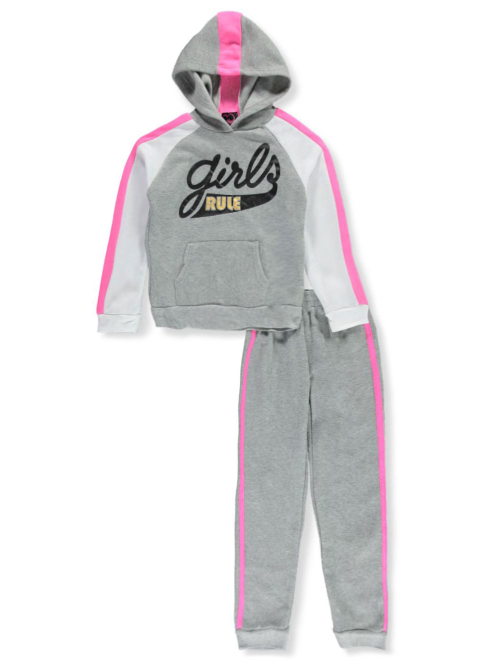 girls pink sweatsuit