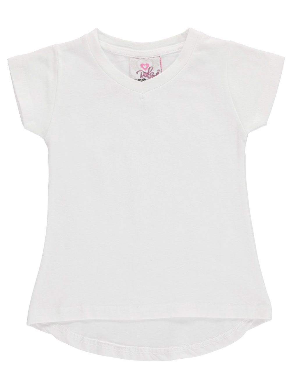 Real Love Little Girls' "Stretch Flared" V-Neck T-Shirt  - 