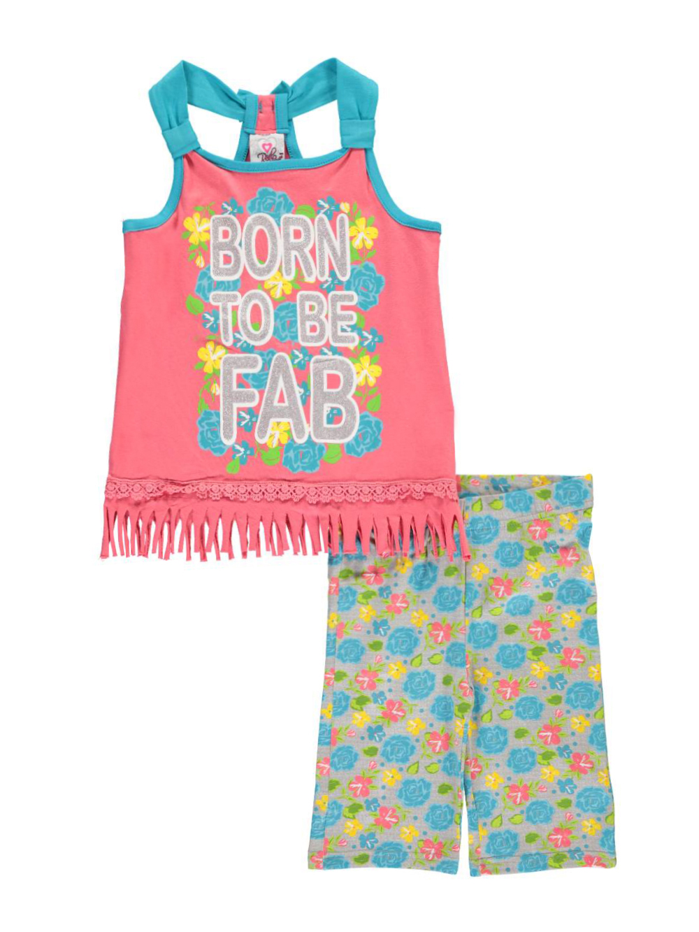 Real Love Big Girls' "Born to Be Fab" 2-Piece Outfit  - 