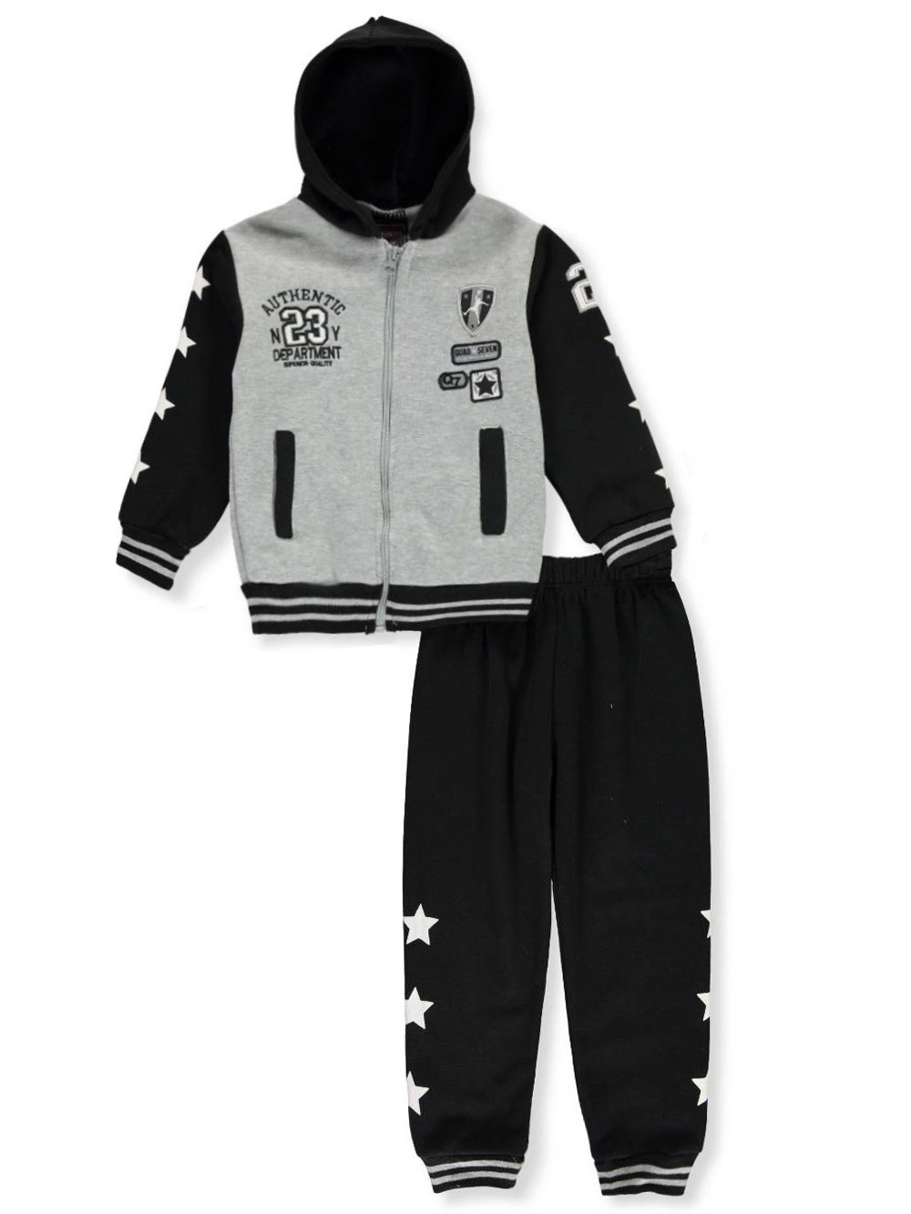 boys white sweatsuit