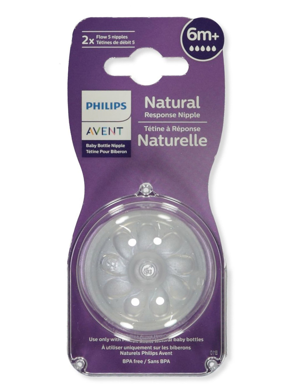 Philips AVENT Natural Response Bottle Nipple Medium Flow Stage # 4