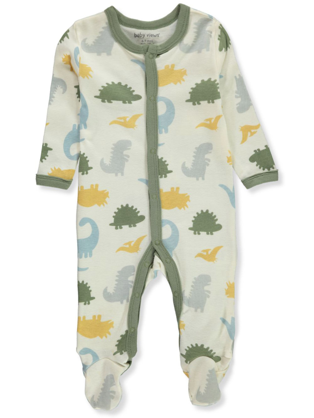 Dinosaur footie pajamas discount baby