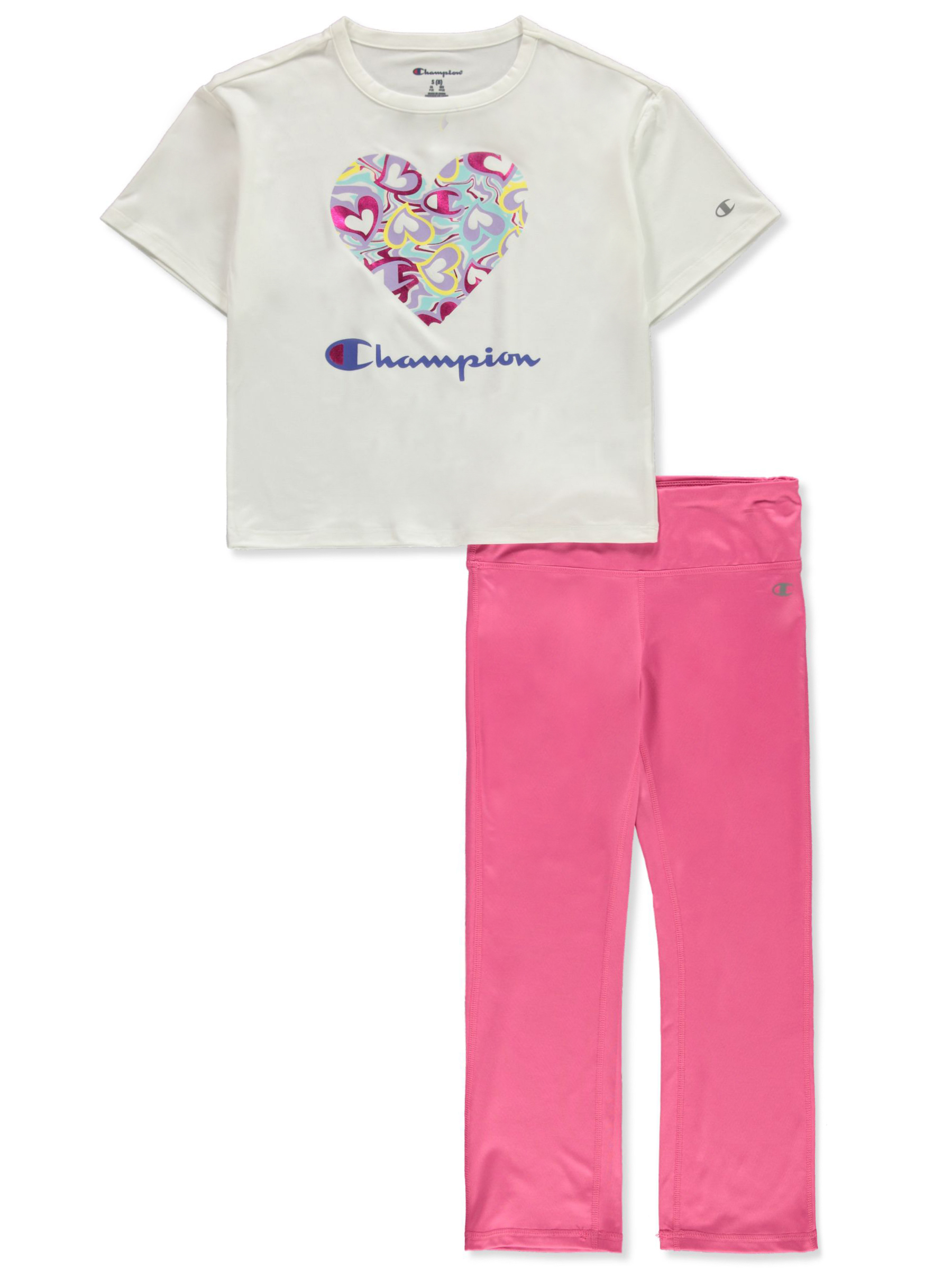 New! Girl's CHAMPION T-Shirt and Leggings Outfit Size 14/16