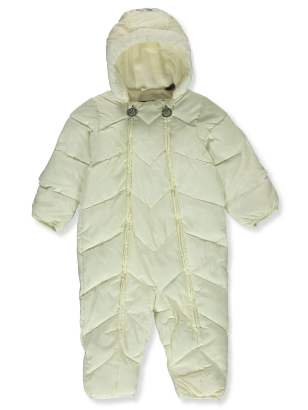 DKNY Baby Girls Quilted Chevron Pram Suit