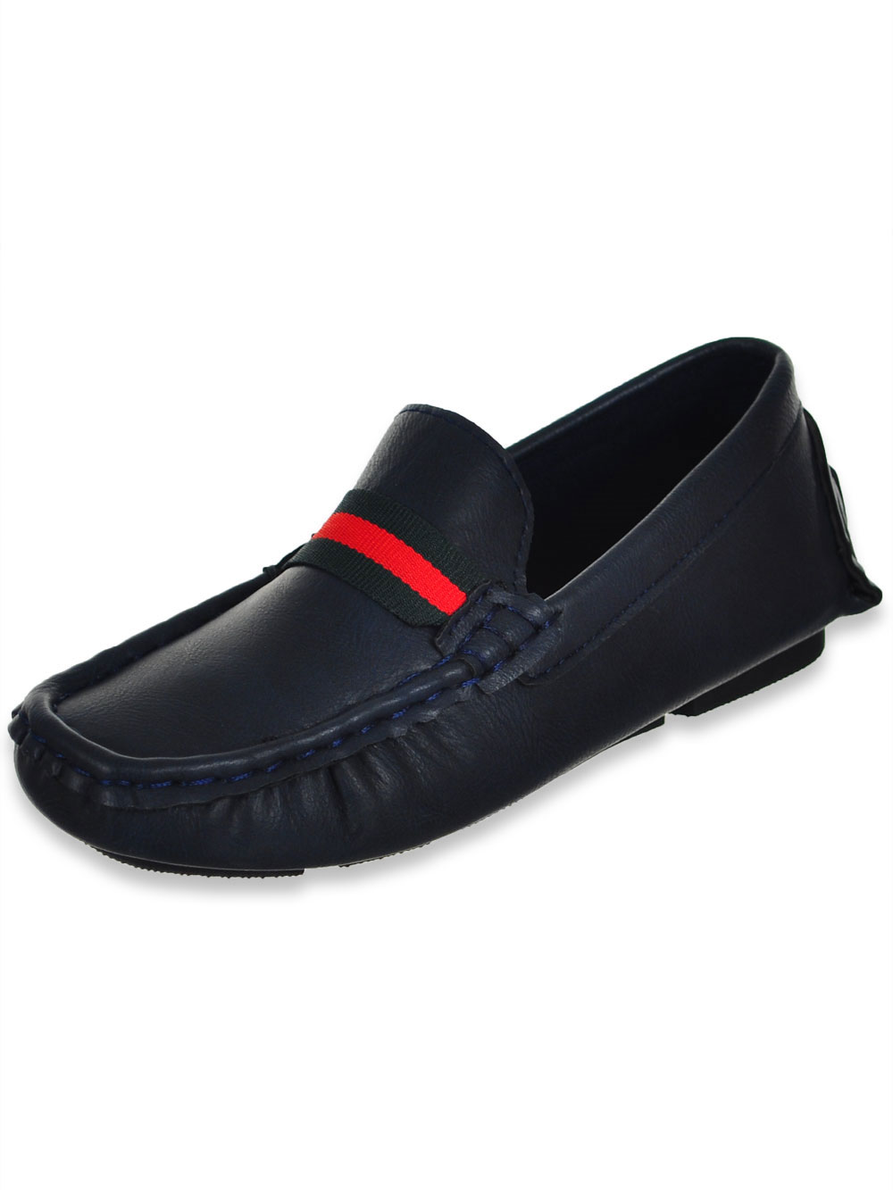 boys navy loafers