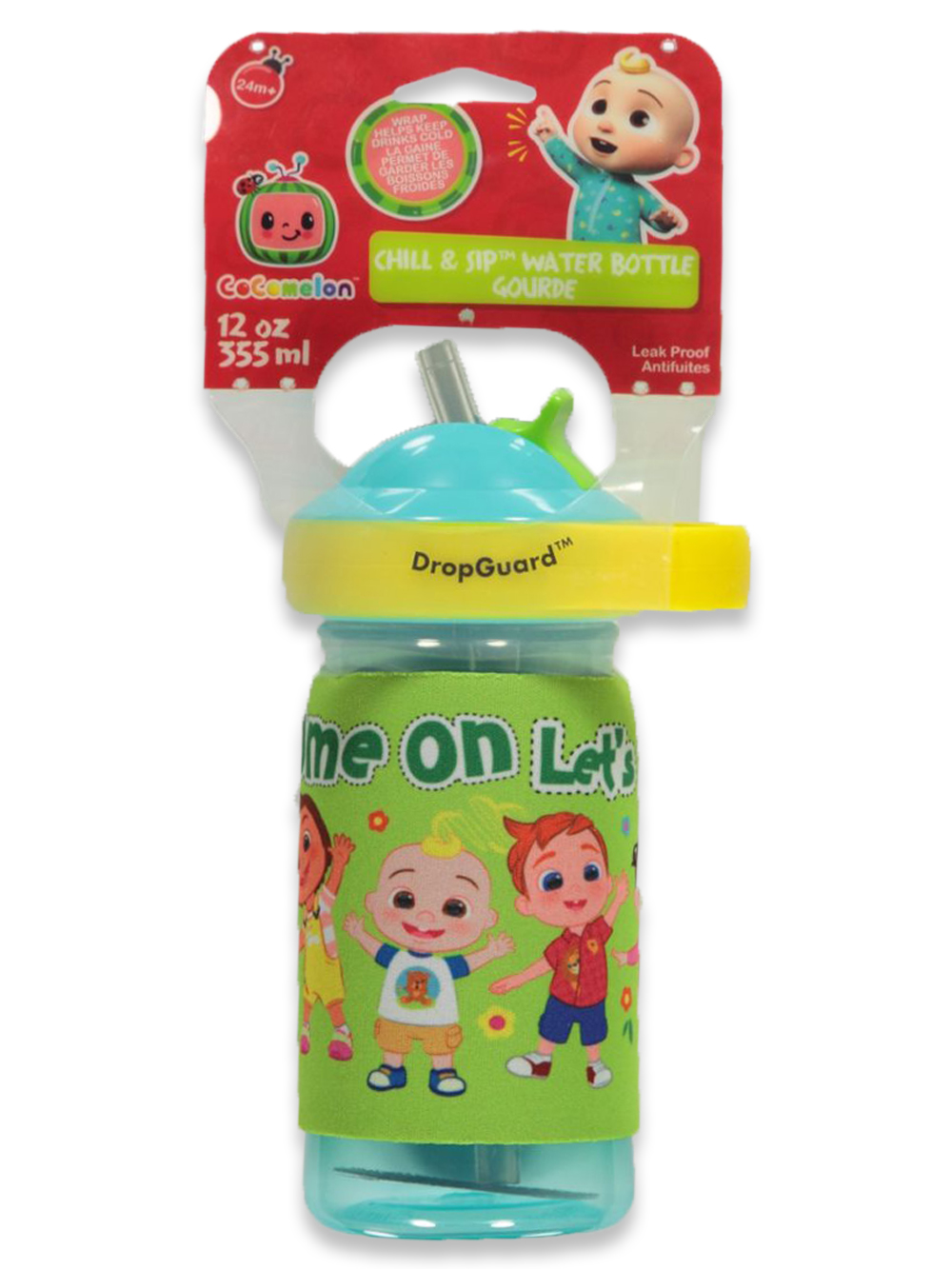 Fisher-Price Baby Boys' 2-Pack Monkey Sipper Cups - aqua/multi, one size