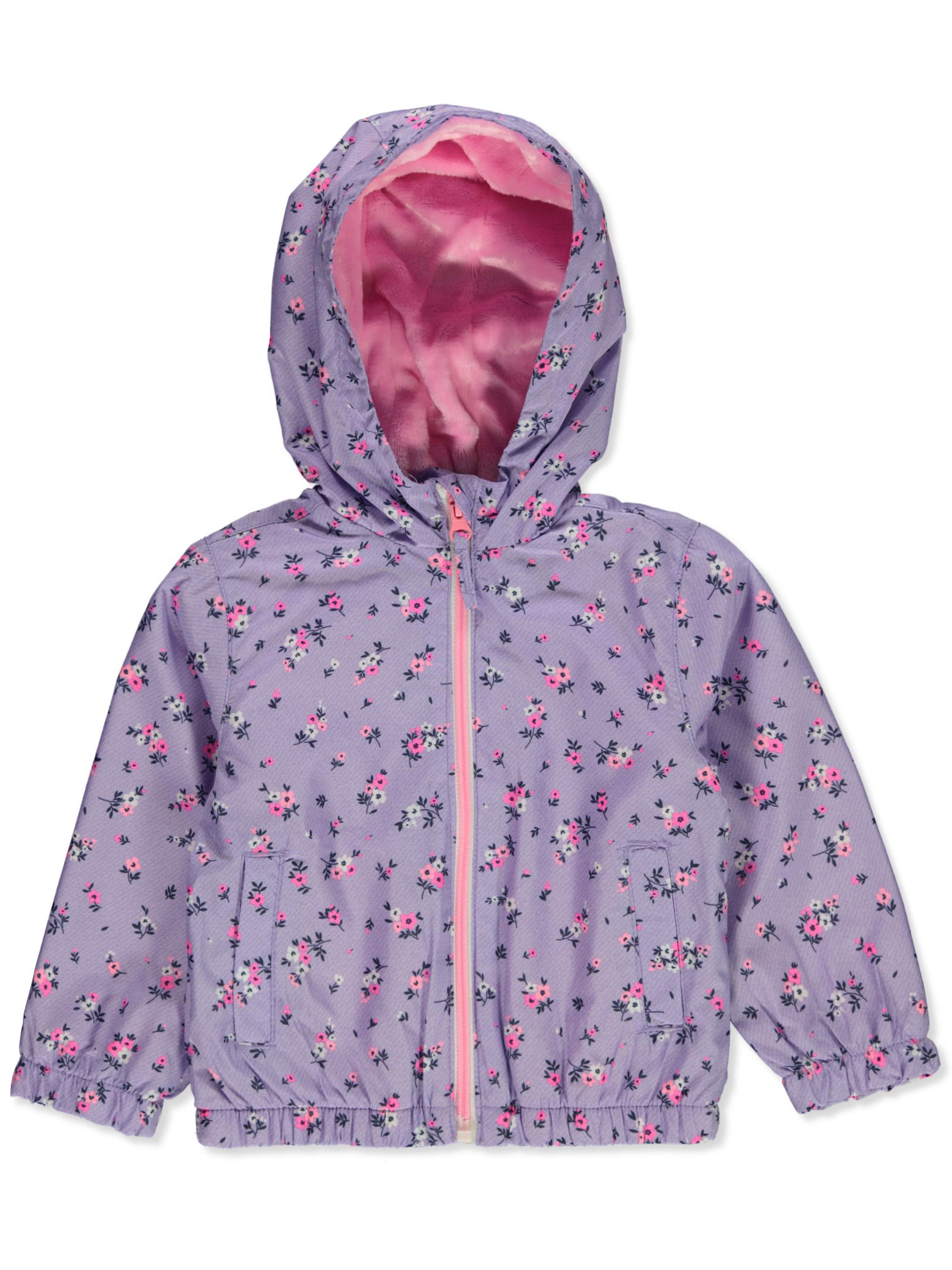 Pink Platinum Baby Girls Floral Spring Windbreaker Jacket