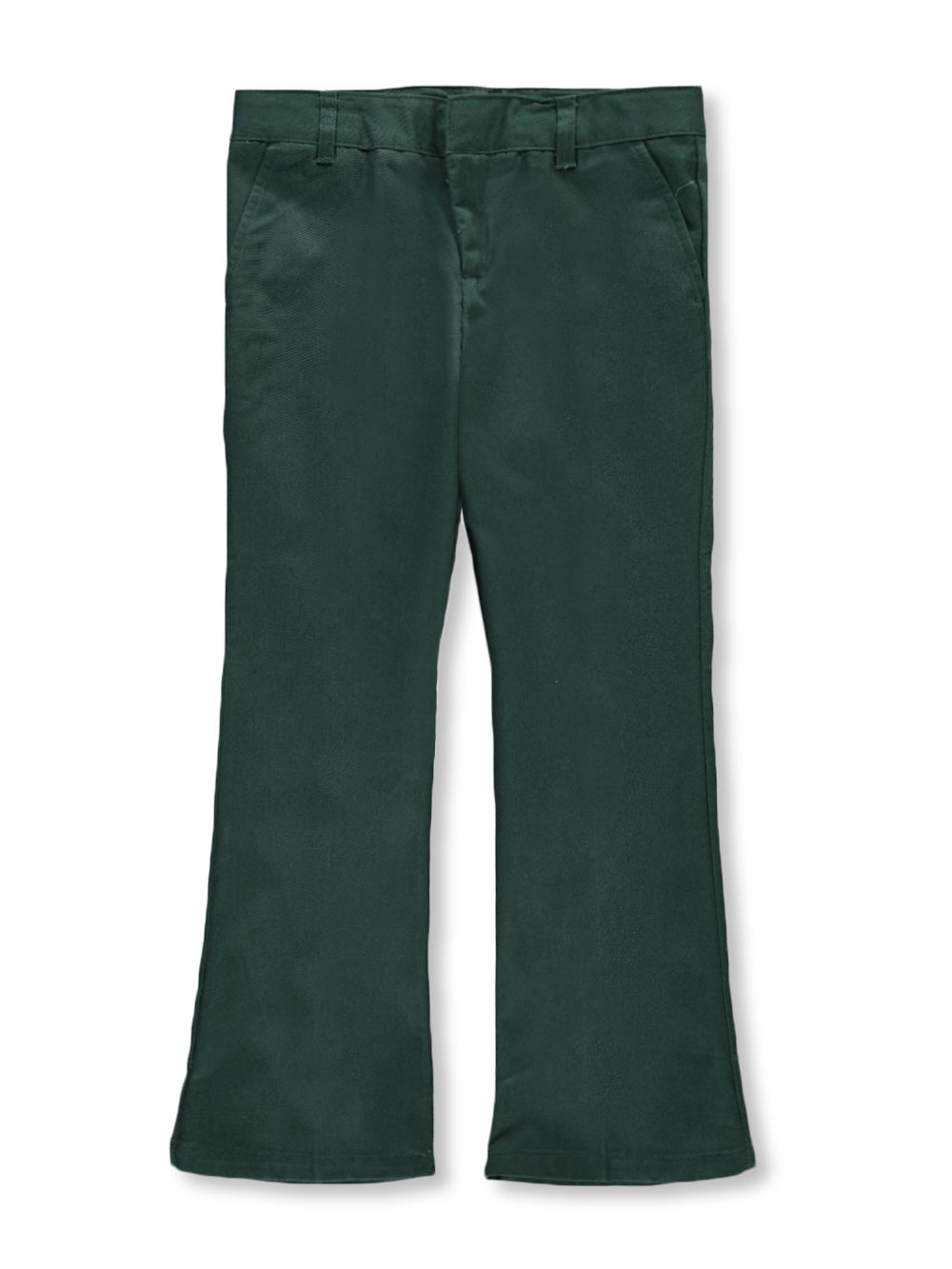 Flat-Front Flared Trousers