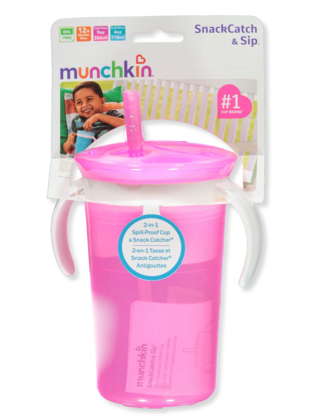 Munchkin Splash 7 oz. Toddler Cup in Pink