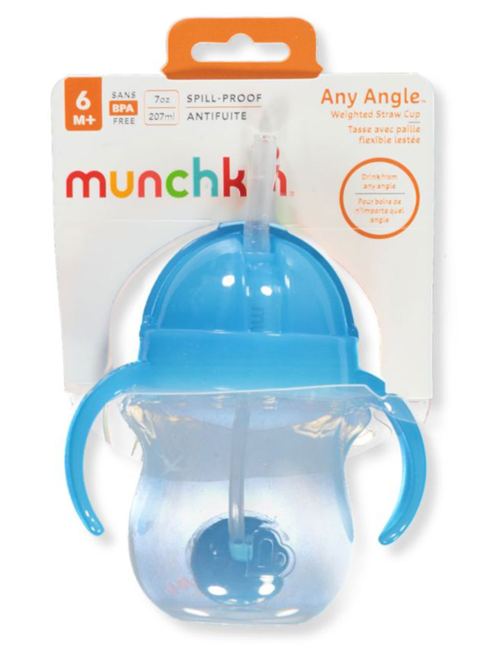 Munchkin Click Lock Weighted Straw Cup - 10oz - Blue