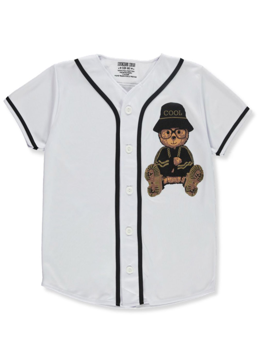 Kids' Button Down Baseball Jersey - Shirts & Top