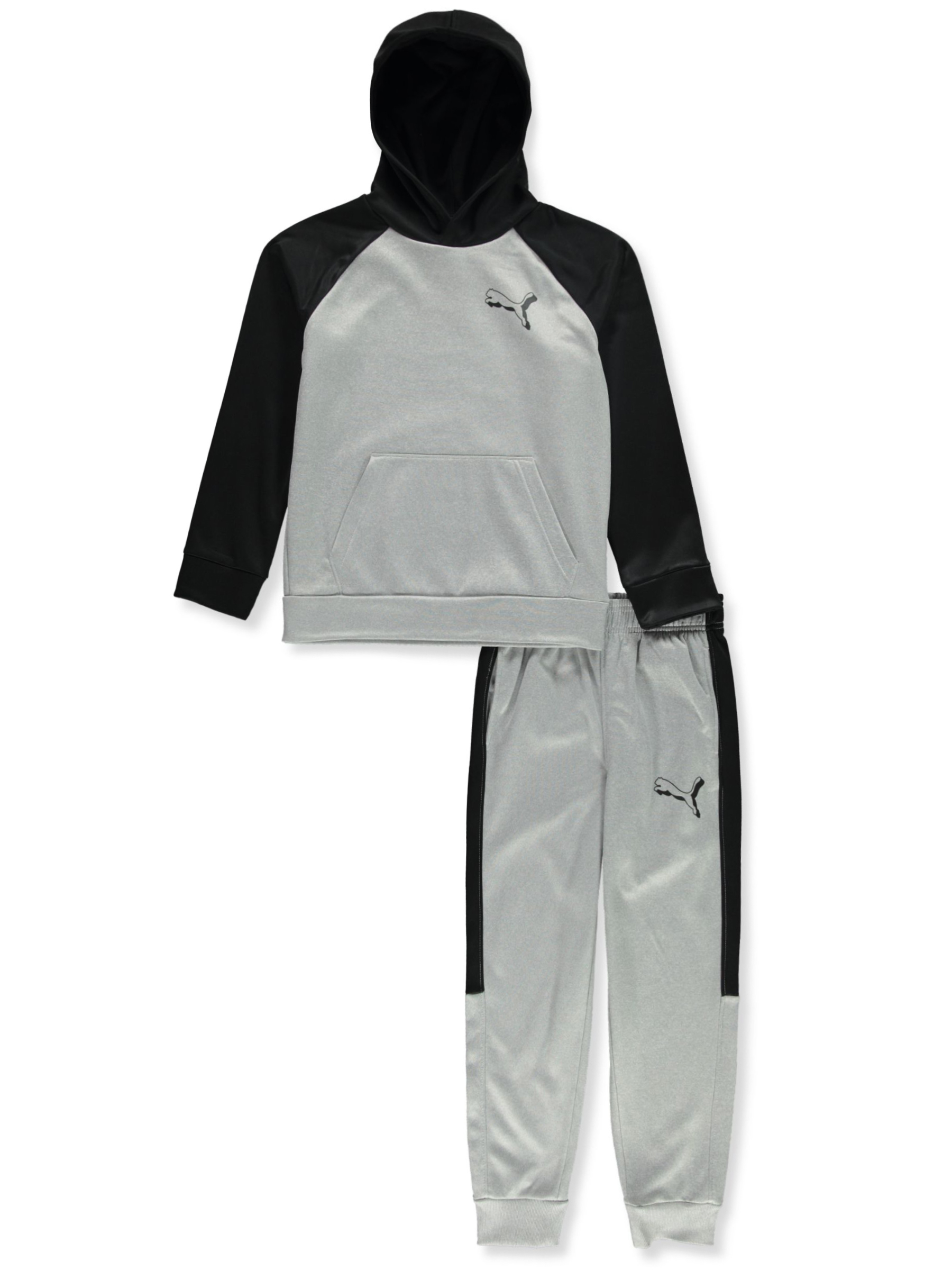 Puma Boys 2 Piece Tech Joggers Set Outfit Gray 2T