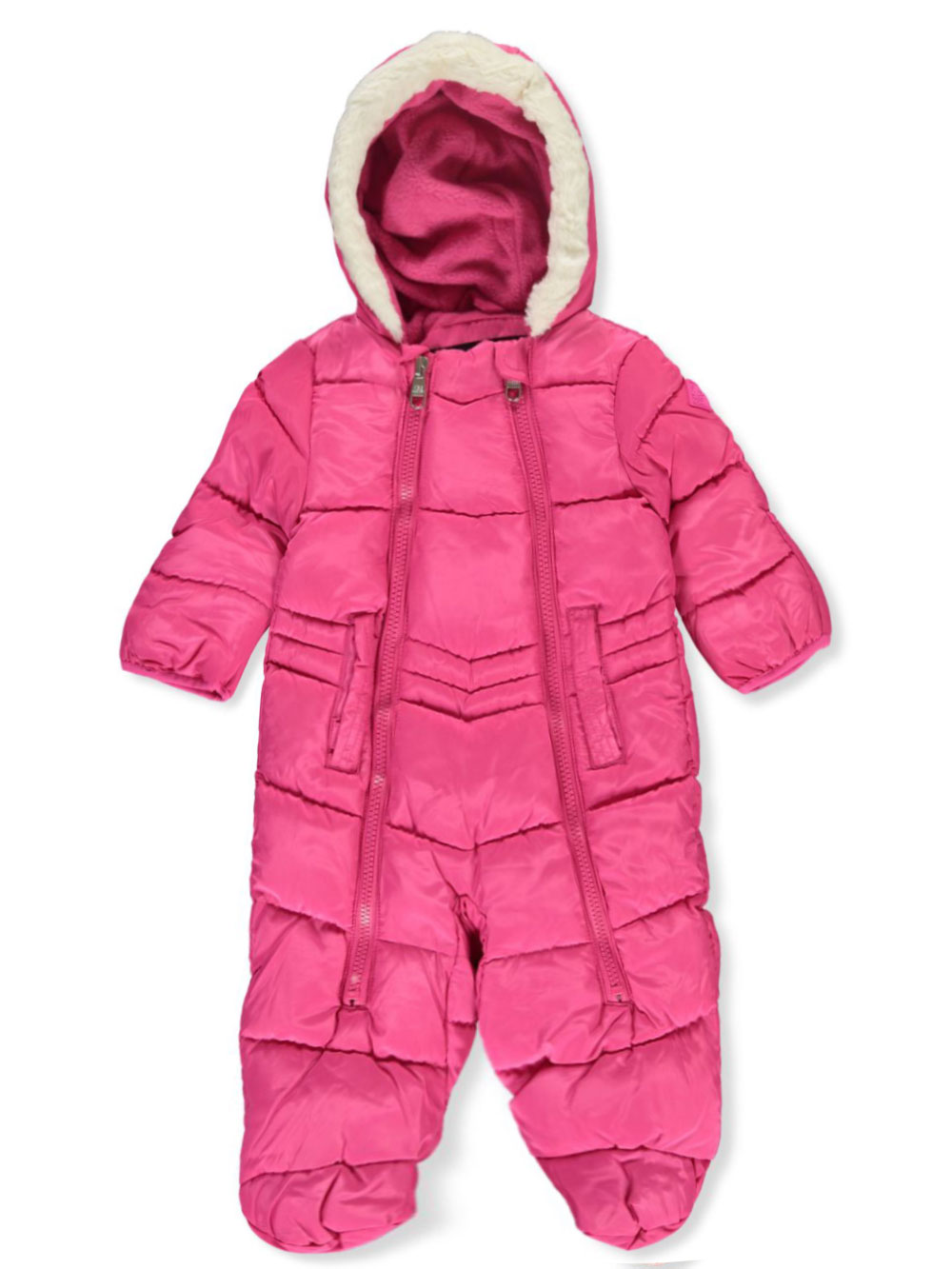 baby girl fleece pram suit