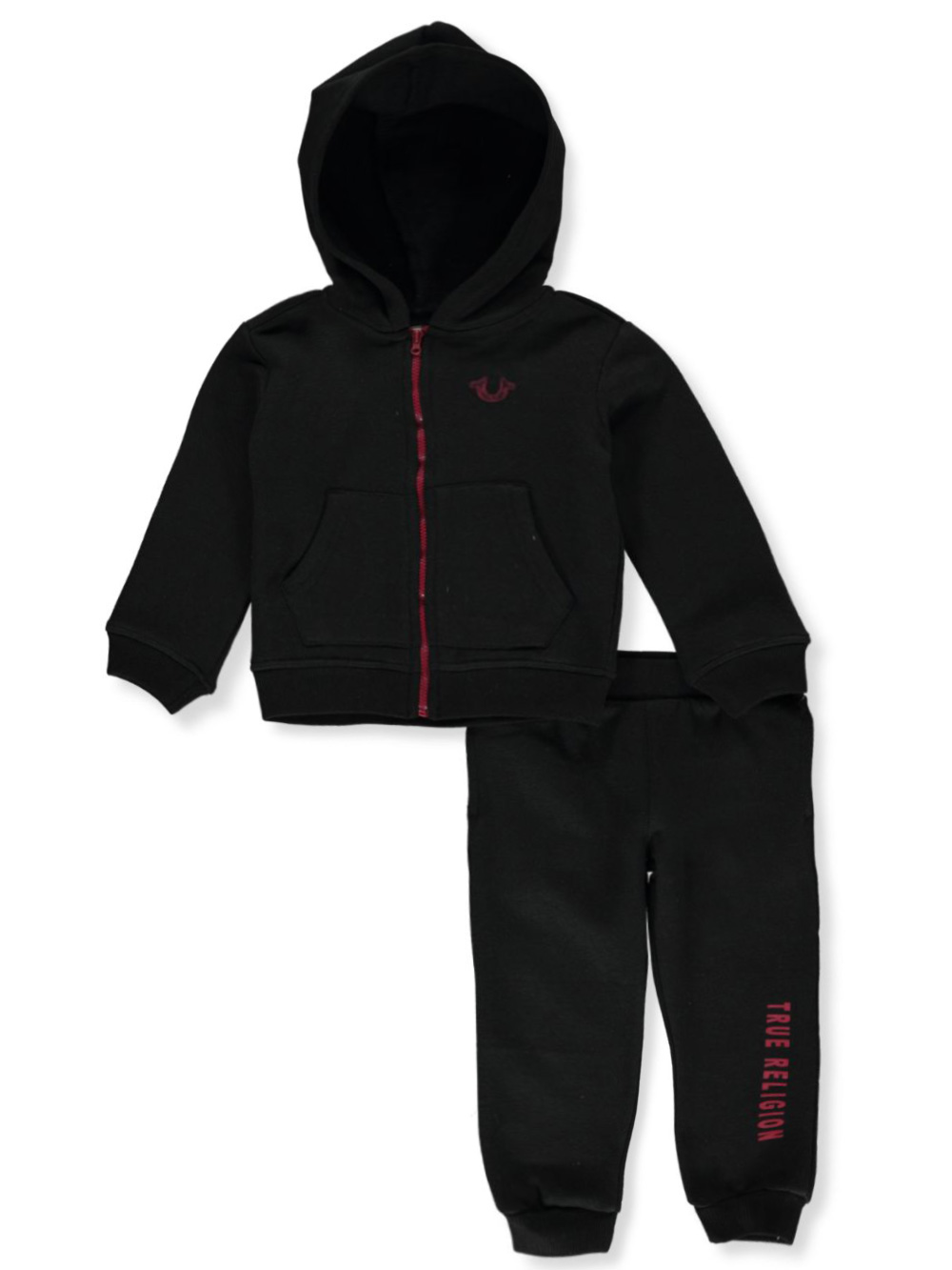 red true religion jogging suit