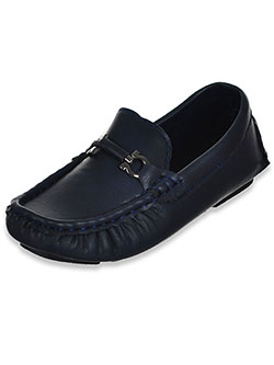 boys navy loafers